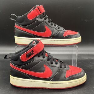 Nike Court Borough Mid 5.5Y CD7782-003 Red Black casual sneaker boys